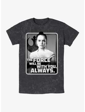 Star Wars With You Rey Mineral Wash T-Shirt, , hi-res