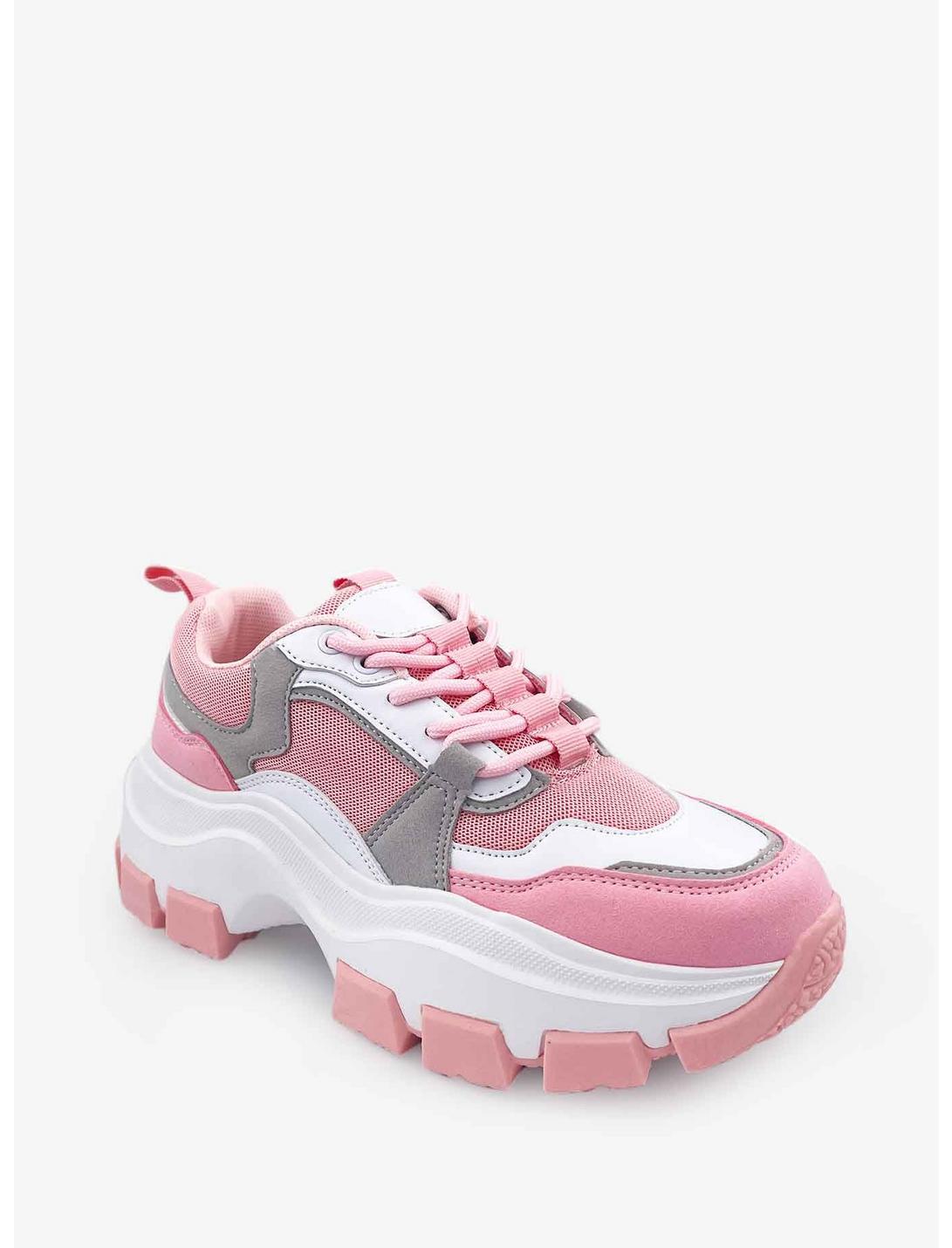 Damian Chunky Bottom Sneaker Pink, PINK, hi-res