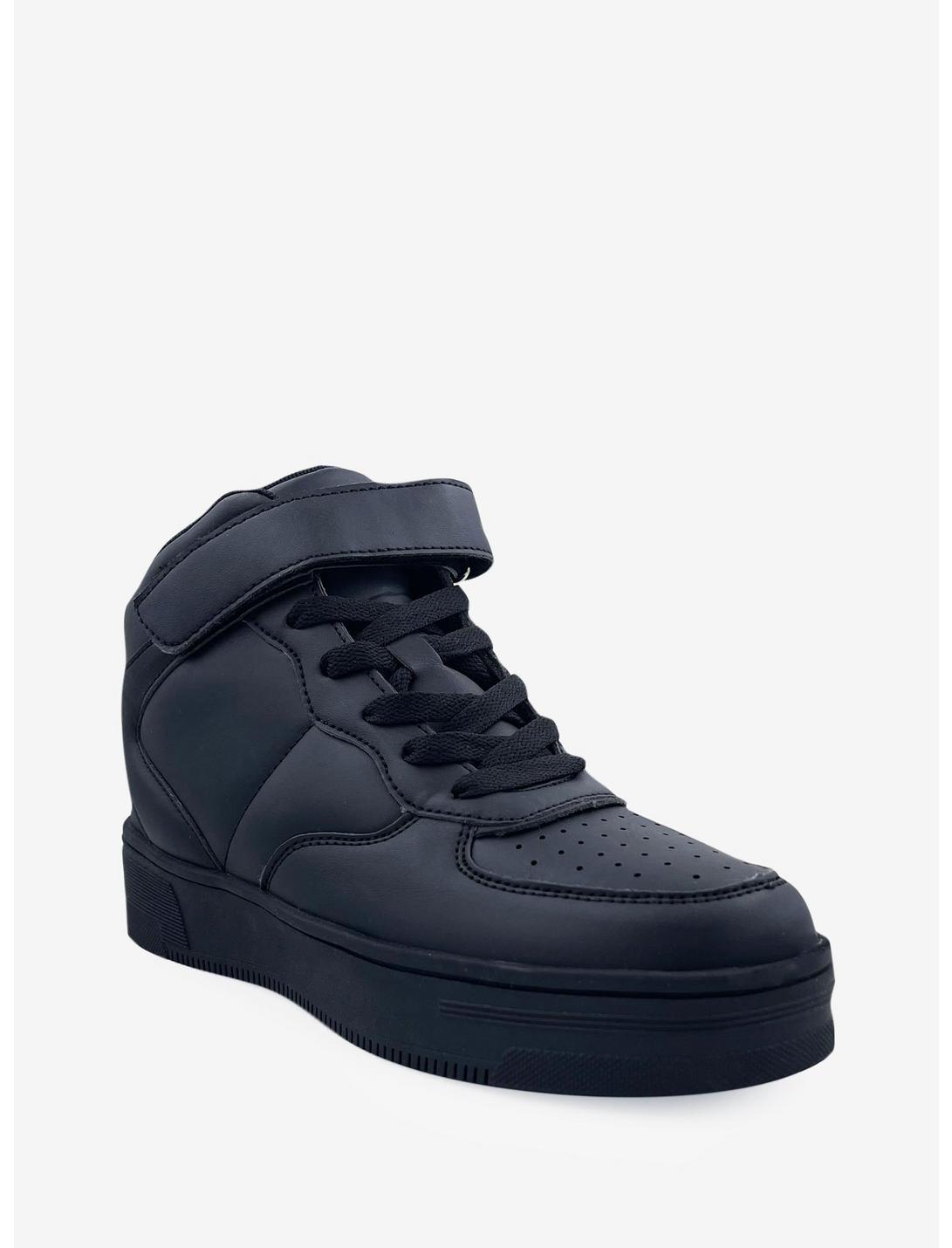 Rylee High Top Sneaker with Velcro Strap Black, BLACK, hi-res