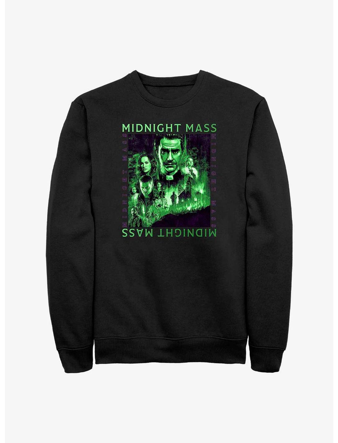 Midnight Mass Scene Panel Sweatshirt, BLACK, hi-res