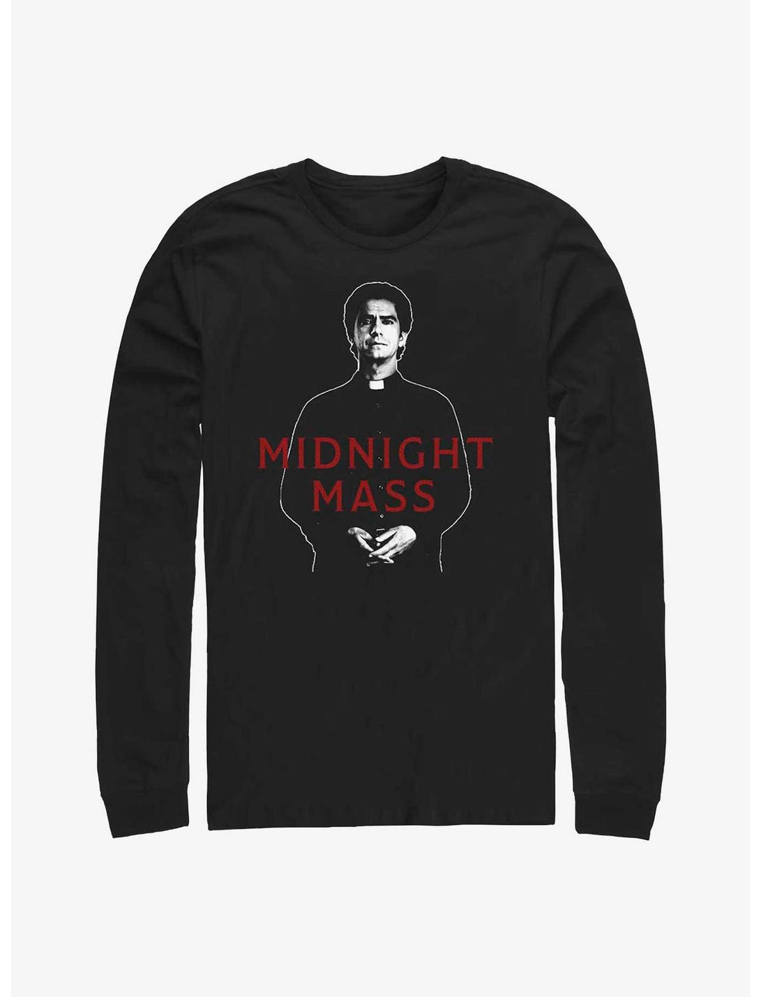 Midnight Mass Father Paul Long Sleeve T-Shirt, BLACK, hi-res