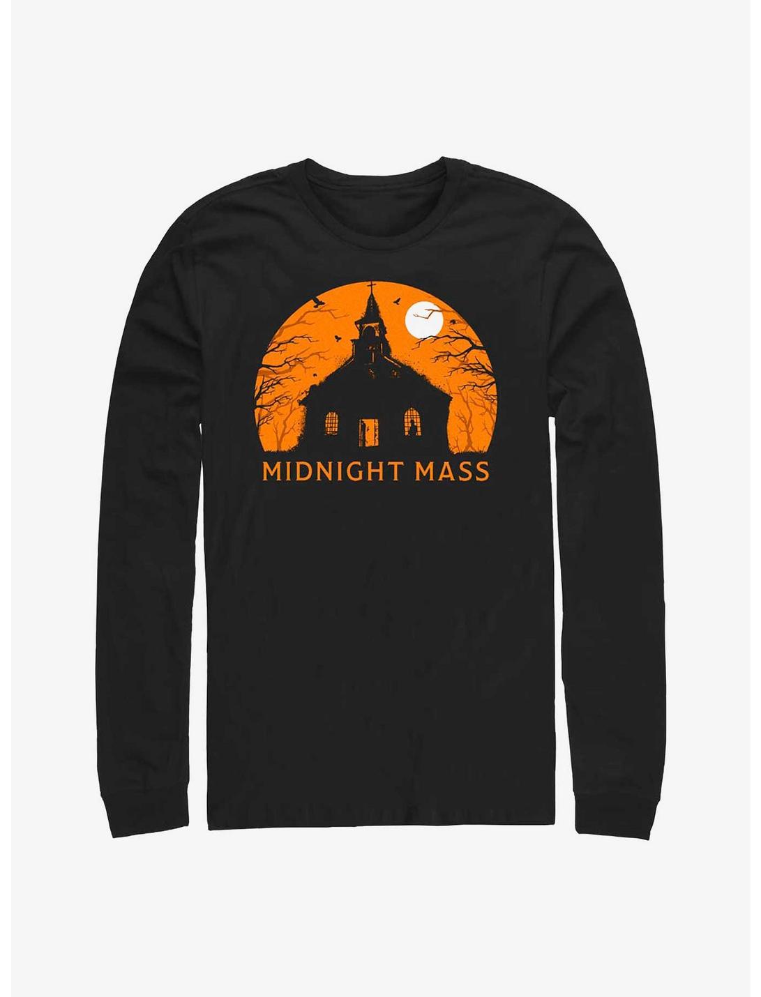 Midnight Mass Haunt Night Long Sleeve T-Shirt, BLACK, hi-res