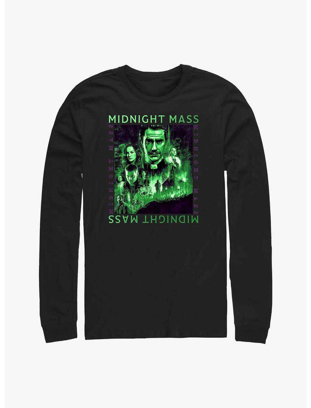 Midnight Mass Scene Panel Long Sleeve T-Shirt, BLACK, hi-res
