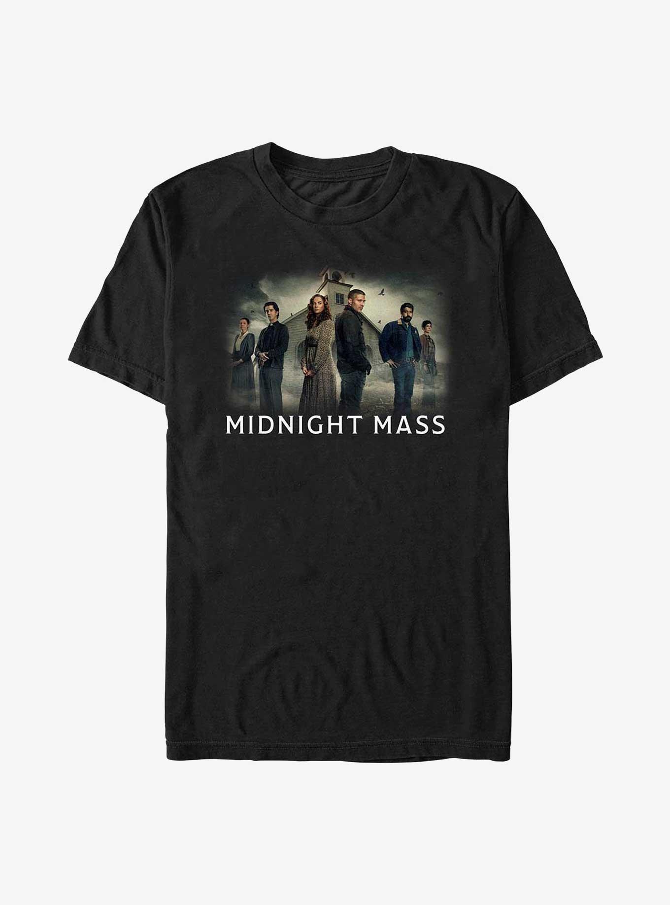 Midnight Mass Cast Poster T-Shirt, BLACK, hi-res