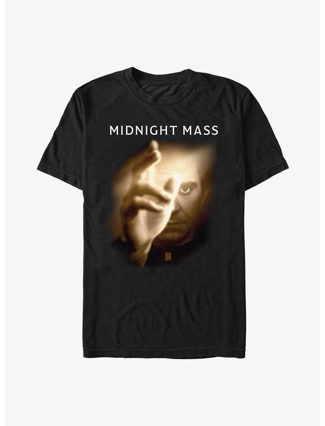 Midnight Mass Father Big Face T-Shirt, BLACK, hi-res