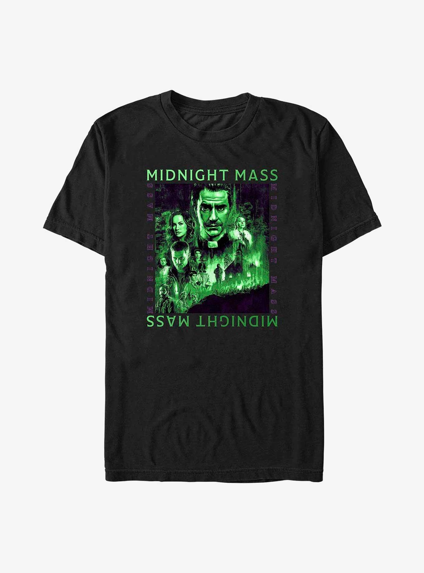 Midnight Mass Scene Panel T-Shirt, BLACK, hi-res