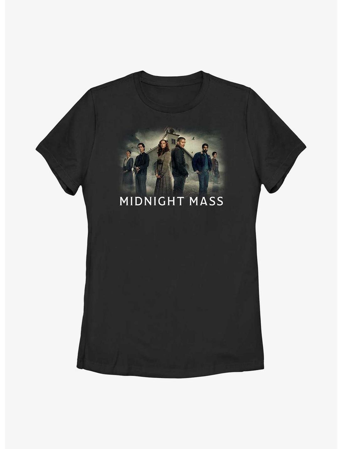 Midnight Mass Cast Poster Womens T-Shirt, BLACK, hi-res