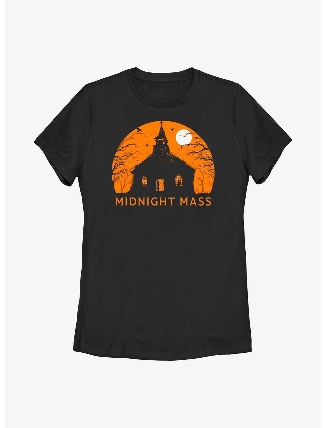 Midnight Mass Haunt Night Womens T-Shirt, BLACK, hi-res