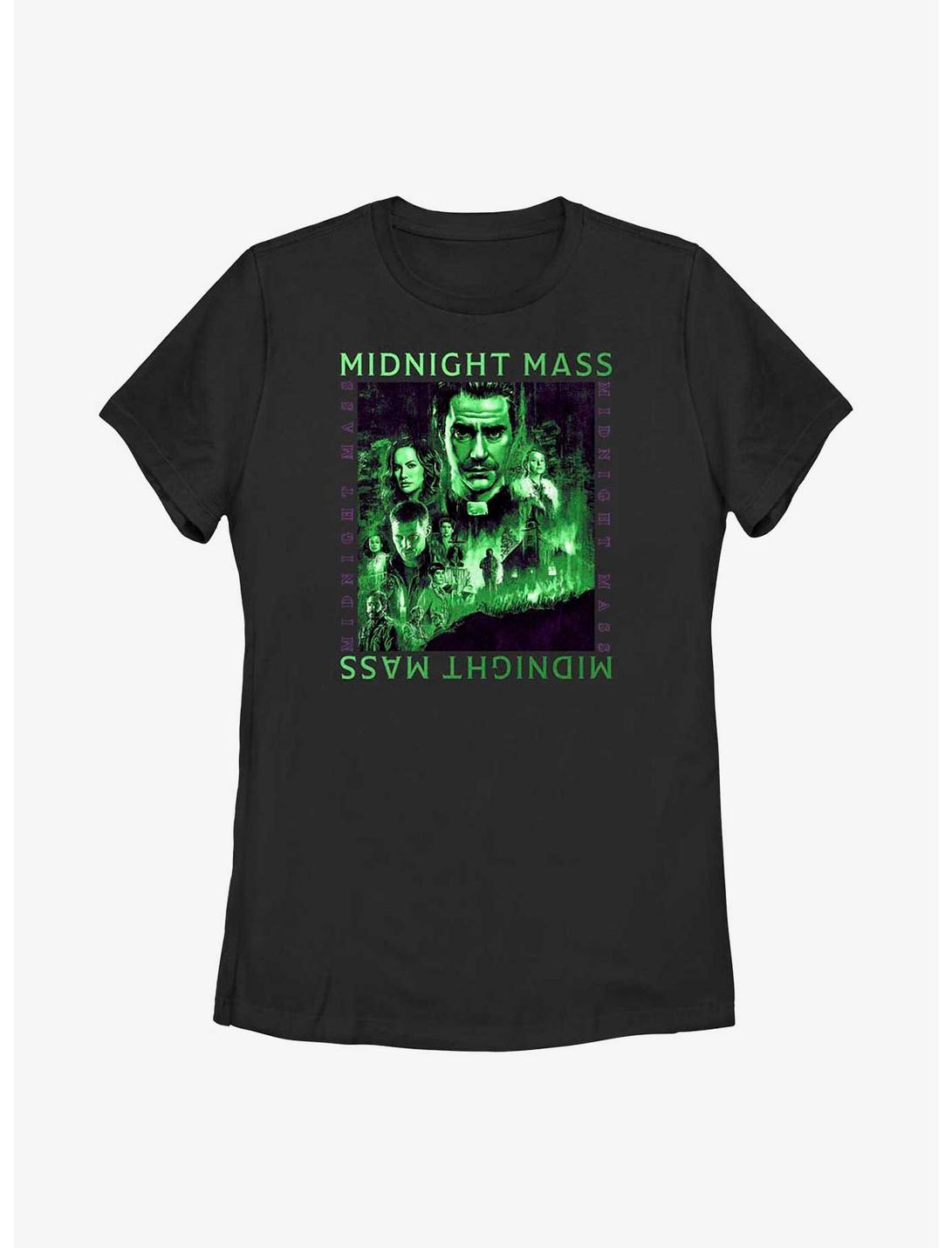 Midnight Mass Scene Panel Womens T-Shirt, BLACK, hi-res