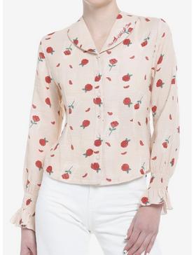 Her Universe Disney Beauty And The Beast Rose Woven Long-Sleeve Blouse, , hi-res
