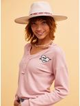 Her Universe Disney Mickey Mouse & Minnie Mouse Waffle Knit Long-Sleeve Top, LIGHT PINK, hi-res