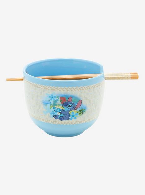 Disney Lilo & Stitch Beach Noodles Ramen Bowl with Chopsticks