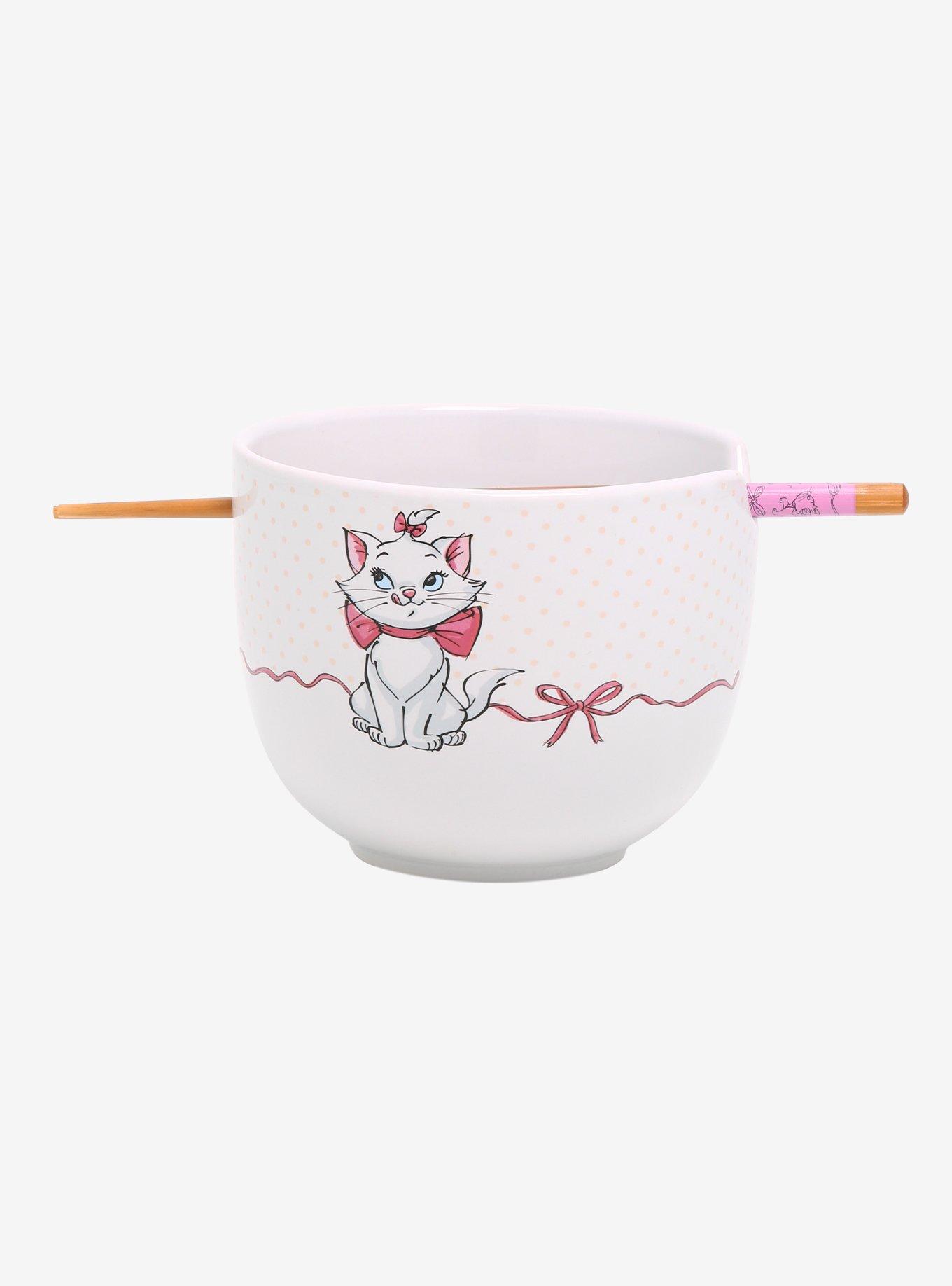Disney The Aristocats Marie Bow Ribbon Ramen Bowl with Chopsticks, , hi-res