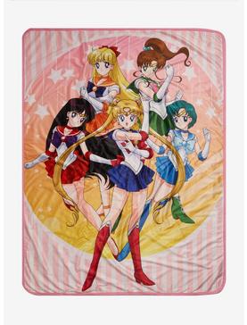 Sailor Moon Sailor Guardians Group Portrait Throw, , hi-res