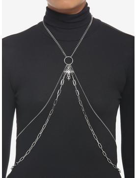 Goth Cross Chain Harness, , hi-res
