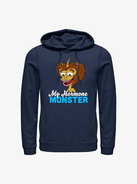 Human Resources Maury Hormone Monster Hoodie Blue Hot Topic