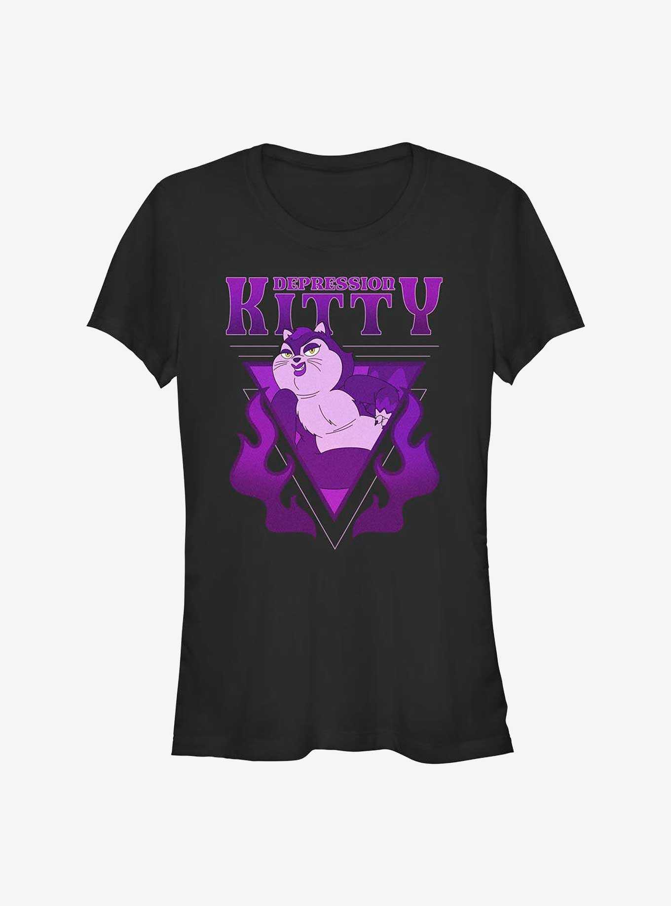 Human Resources Depression Kitty Girls T-Shirt, , hi-res