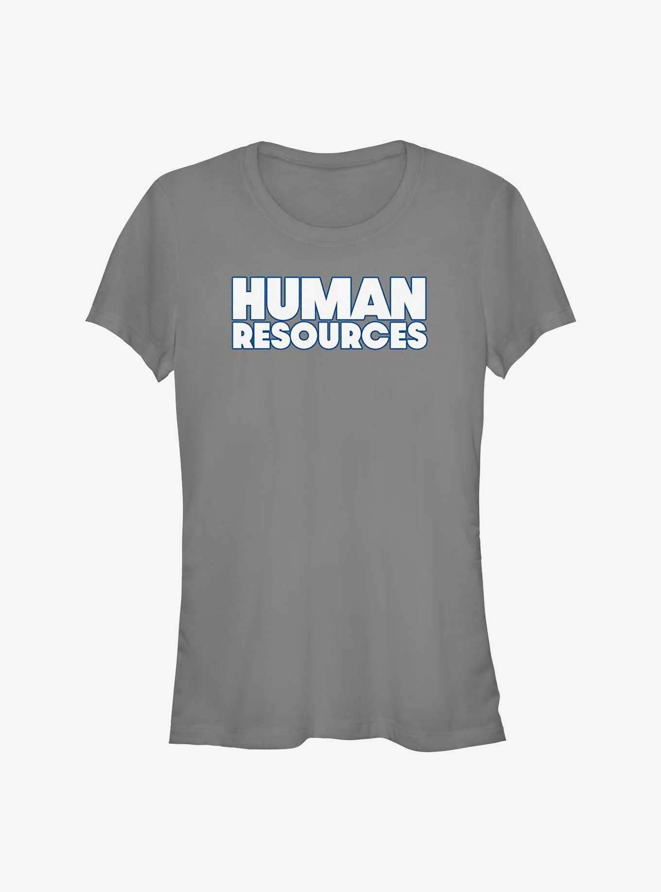 Human Resources Logo Girls T-Shirt, CHARCOAL, hi-res