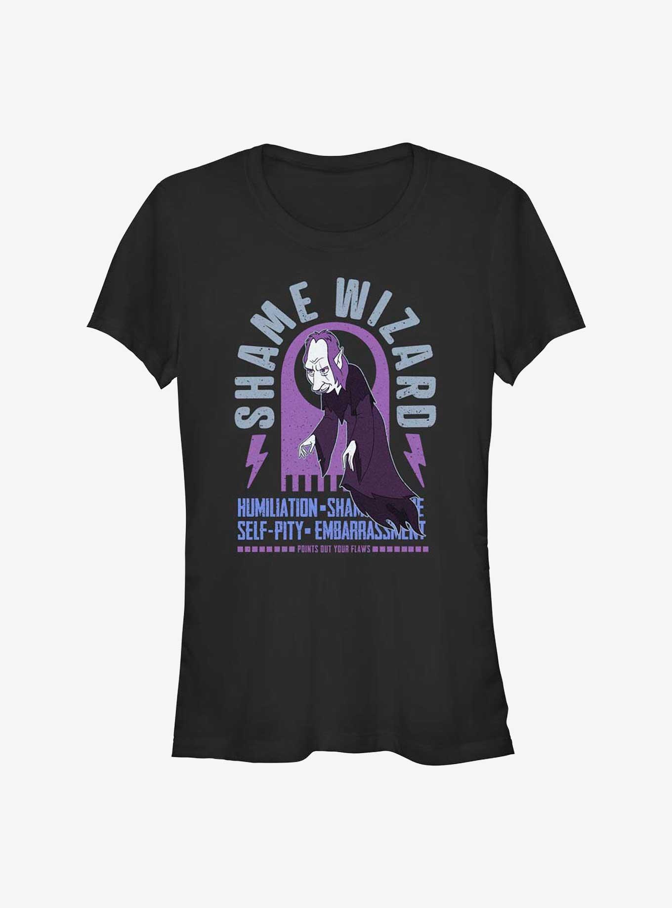 Human Resources Shame Wizard Girls T-Shirt, BLACK, hi-res