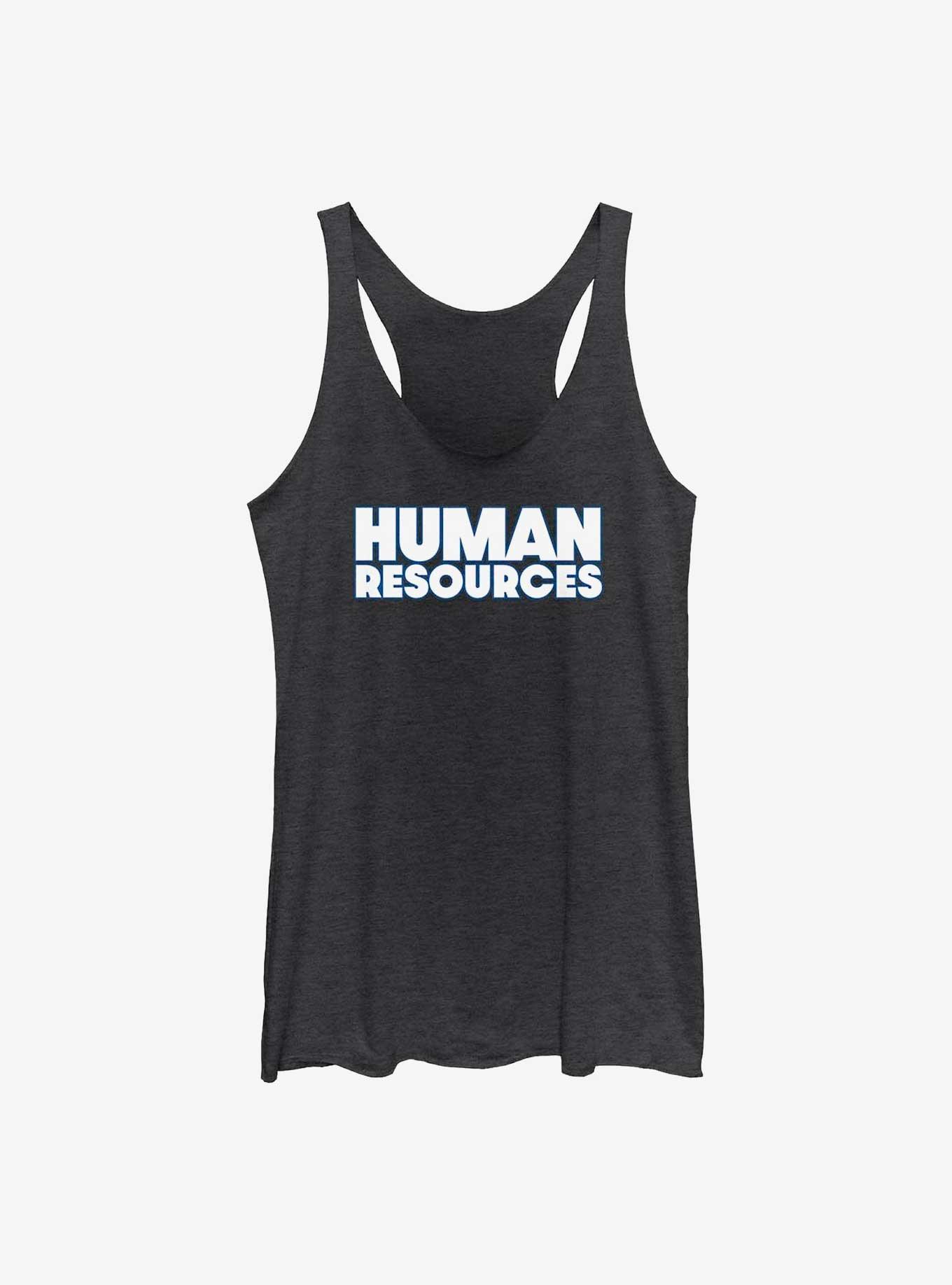 Human Resources Logo Girls Tank, BLK HTR, hi-res