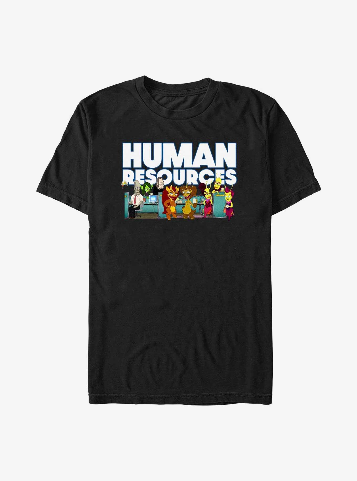 Human Resources Group Shot T-Shirt, BLACK, hi-res