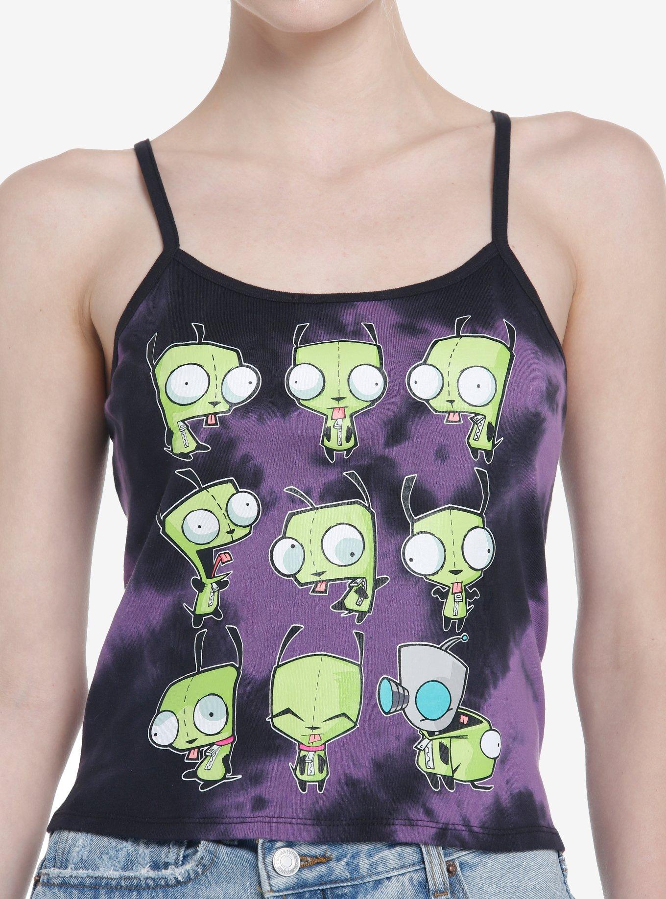 Invader Zim GIR Grid Tie-Dye Girls Cami, MULTI, hi-res