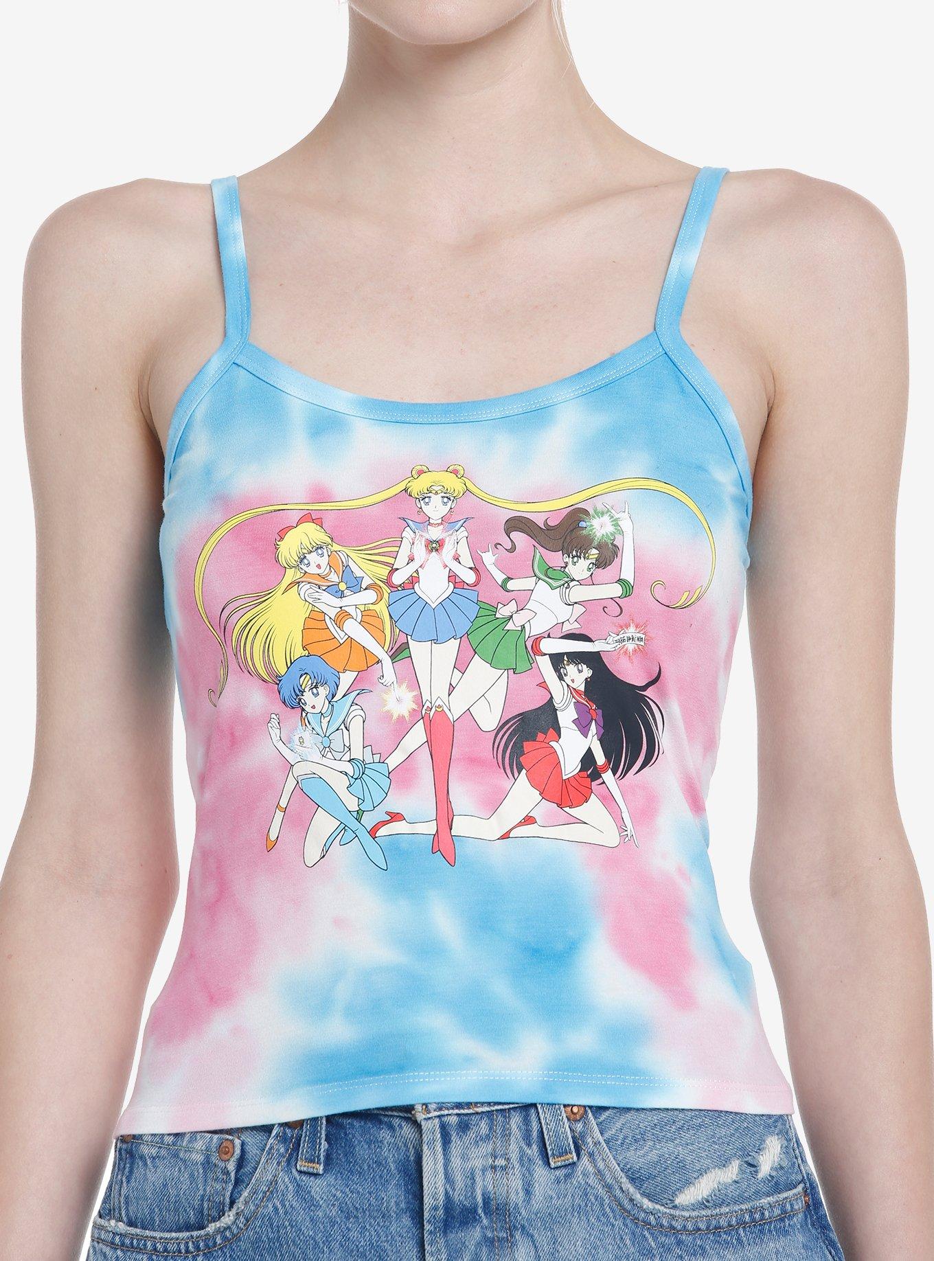 Sailor Moon Inner Sailor Guardians Tie-Dye Girls Cami, MULTI, hi-res