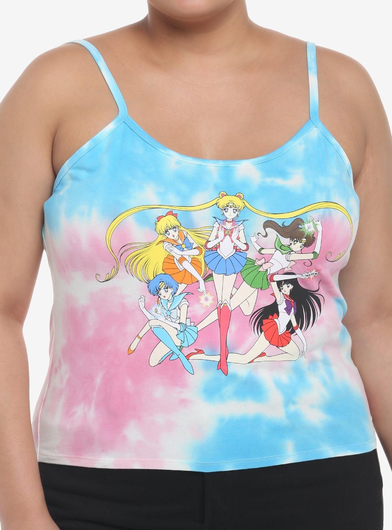 Sailor Moon Inner Sailor Guardians Tie-Dye Girls Cami Plus Size, MULTI, hi-res