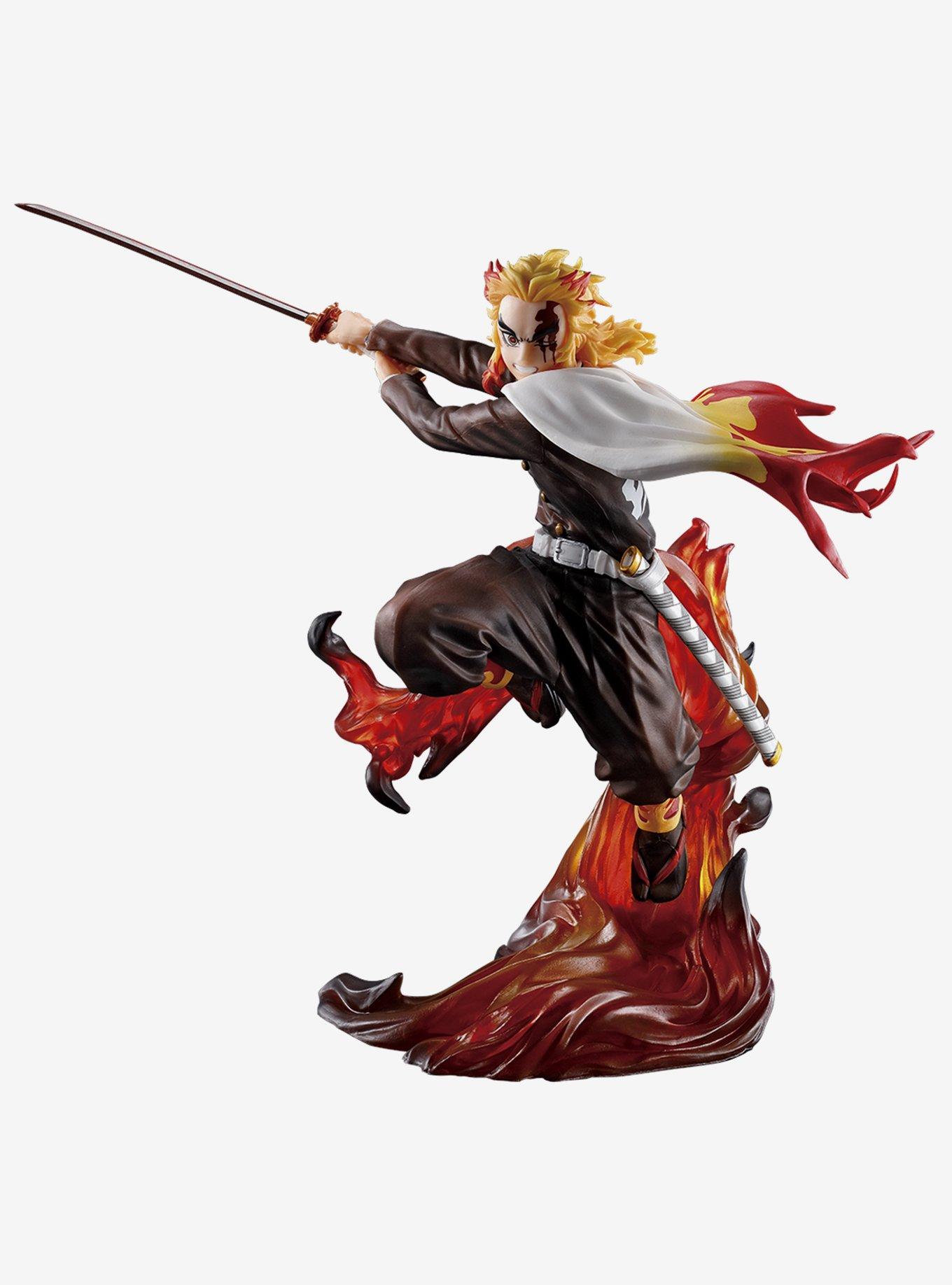 Bandai Spirits Demon Slayer: Kimetsu no Yaiba Ichibansho Kyojuro Rengoku (Shake the Sword Burn Your Heart Ver.) Figure, , hi-res