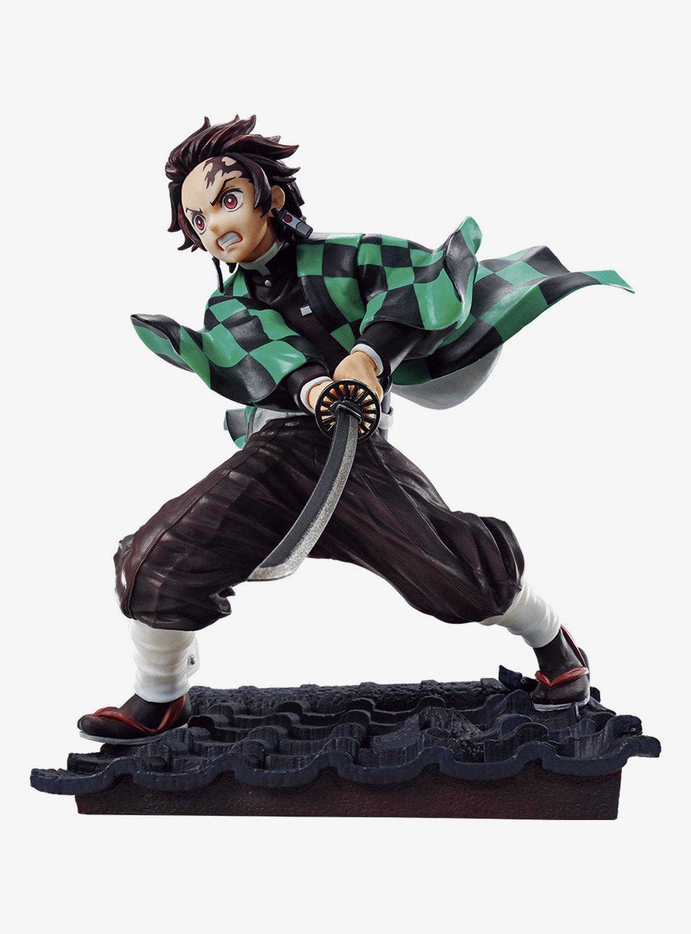 MUITO BARATO FIGURA DE TANJIRO ACTION FIGURE DA COLEÇÃO DEMON SLAYER  [KIMETSU NO YAIBA] UNBOXING 