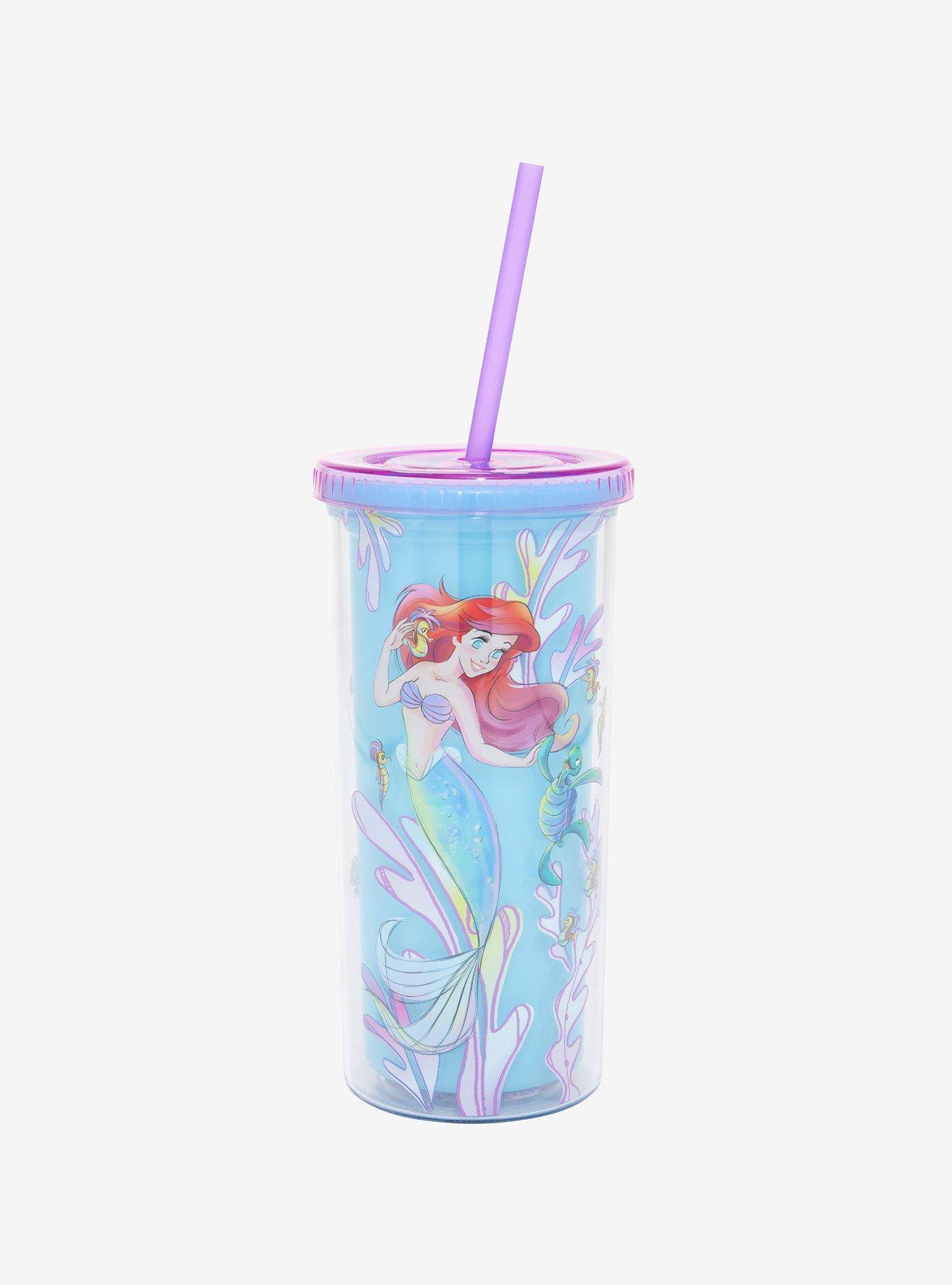 Cinderella Disney On Ice 7 Souvenir Plastic Princess Cup Mug with Flip Lid