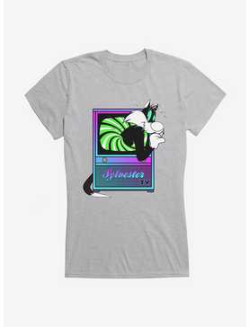 Looney Tunes Sylvester Cat Card Girls T-Shirt, , hi-res