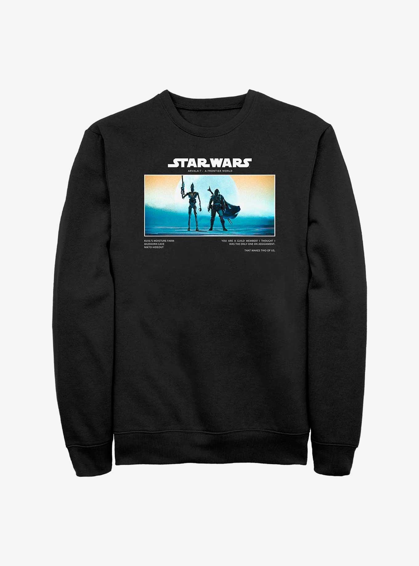 Star Wars The Mandalorian Arvala-7 It Takes Two Sweatshirt, BLACK, hi-res