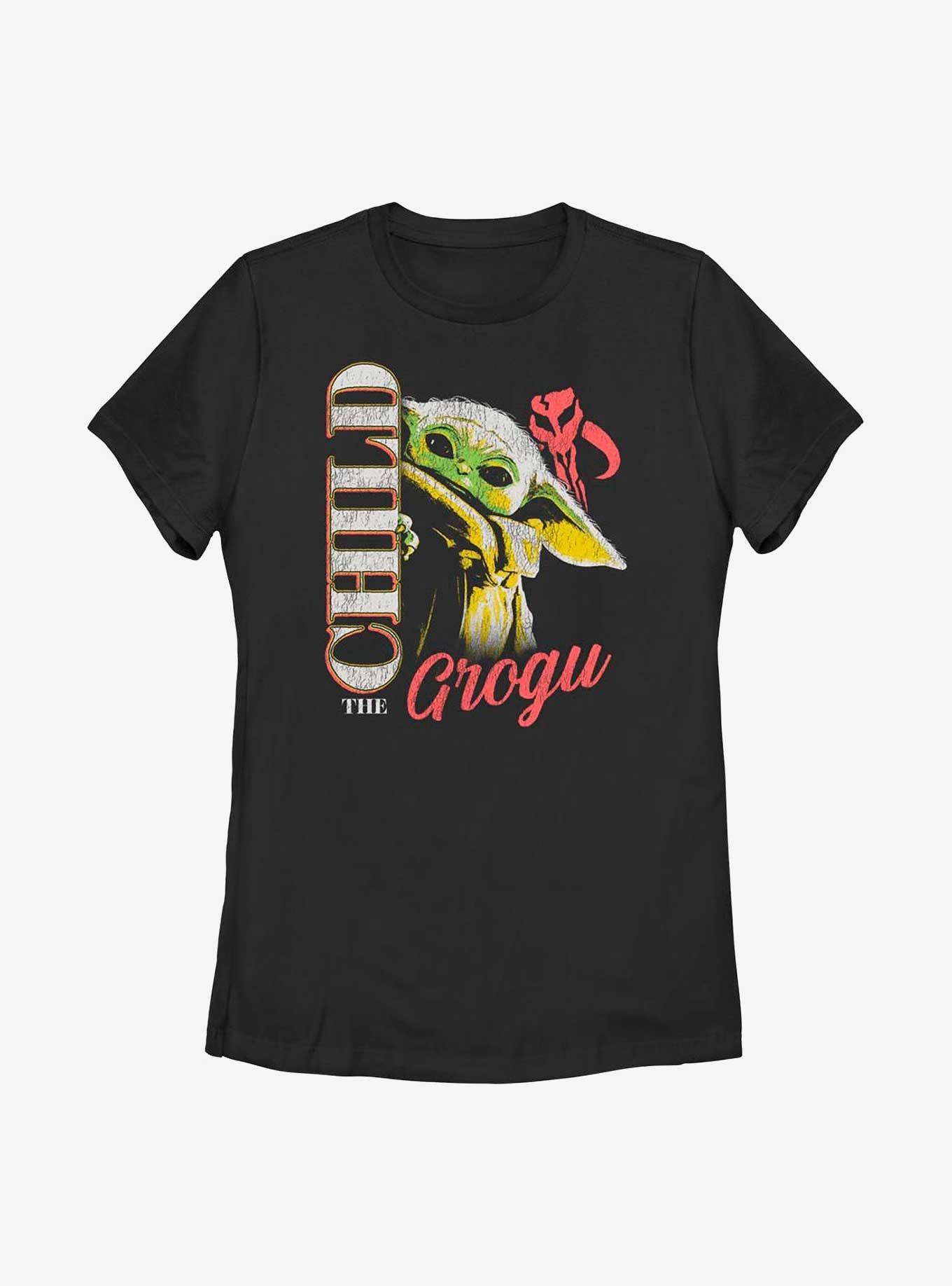 Star Wars The Mandalorian The Child Portrait Womens T-Shirt, BLACK, hi-res