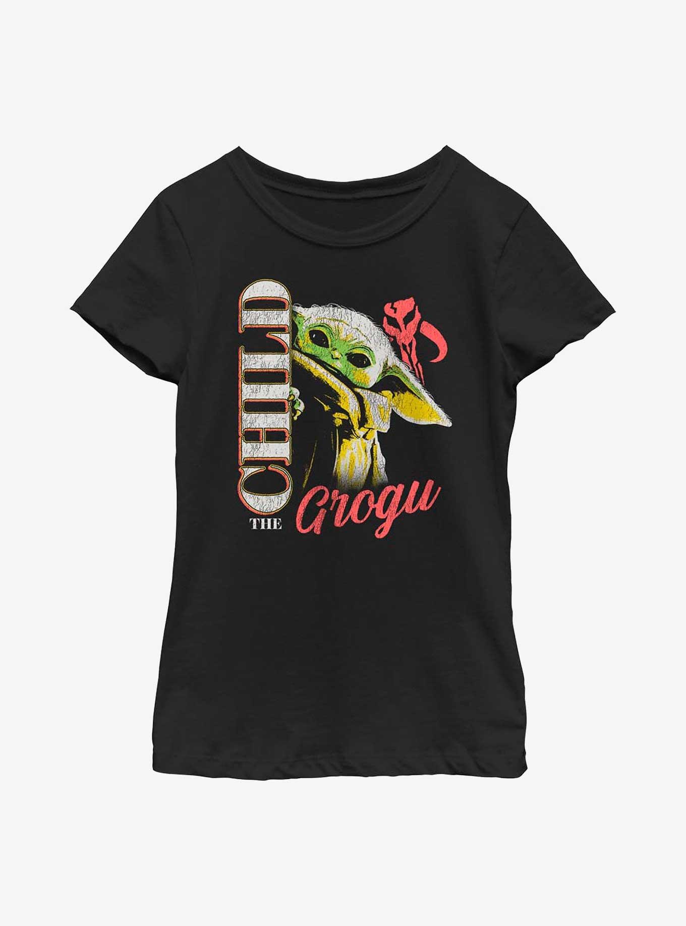 Star Wars The Mandalorian The Child Portrait Youth Girls T-Shirt, BLACK, hi-res