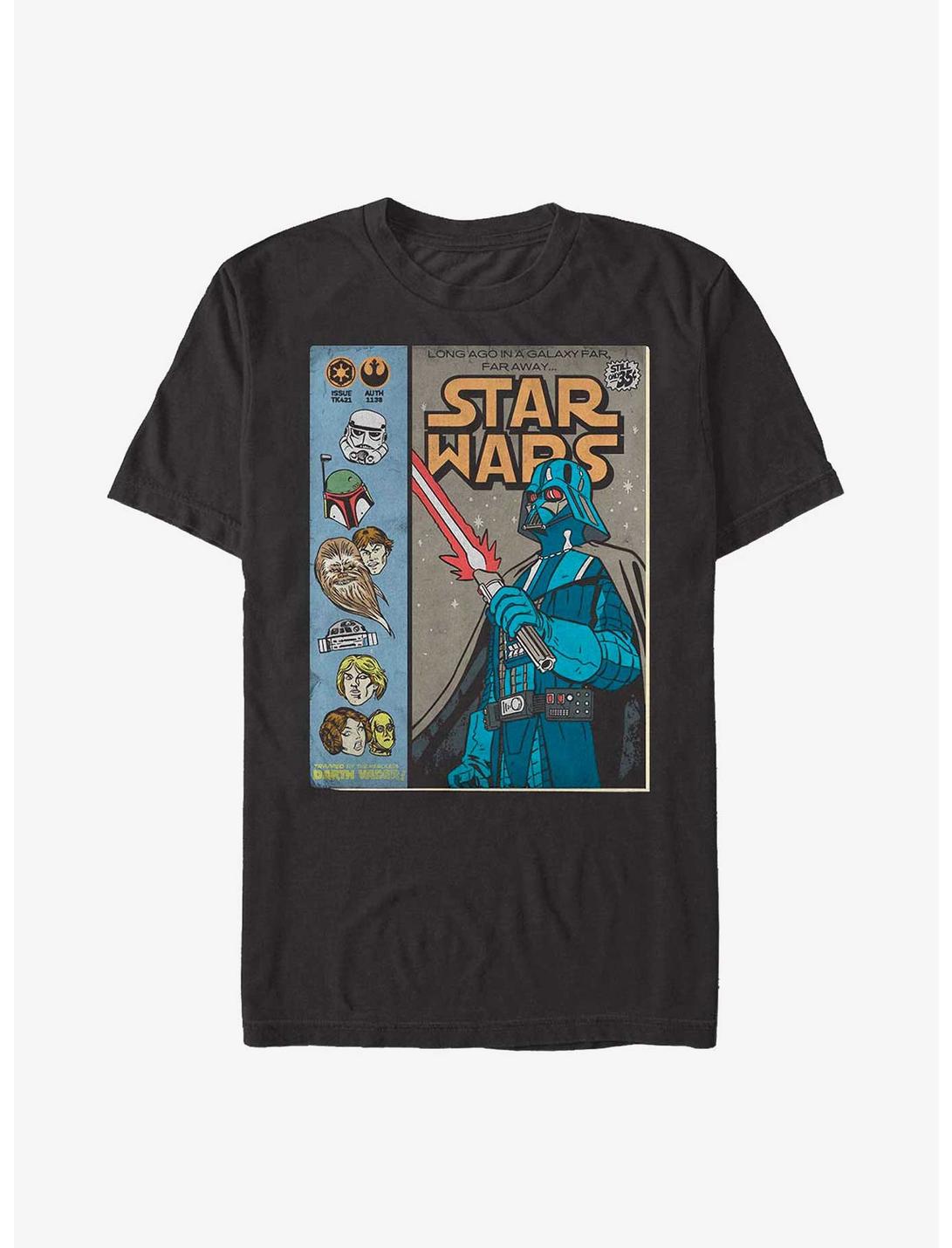 Star Wars Classic Comic Cover T-Shirt, BLACK, hi-res