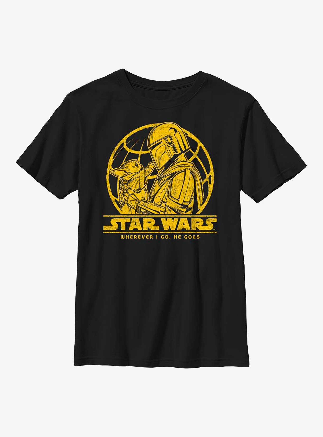 Star Wars The Mandalorian Wherever I Go Youth T-Shirt, , hi-res