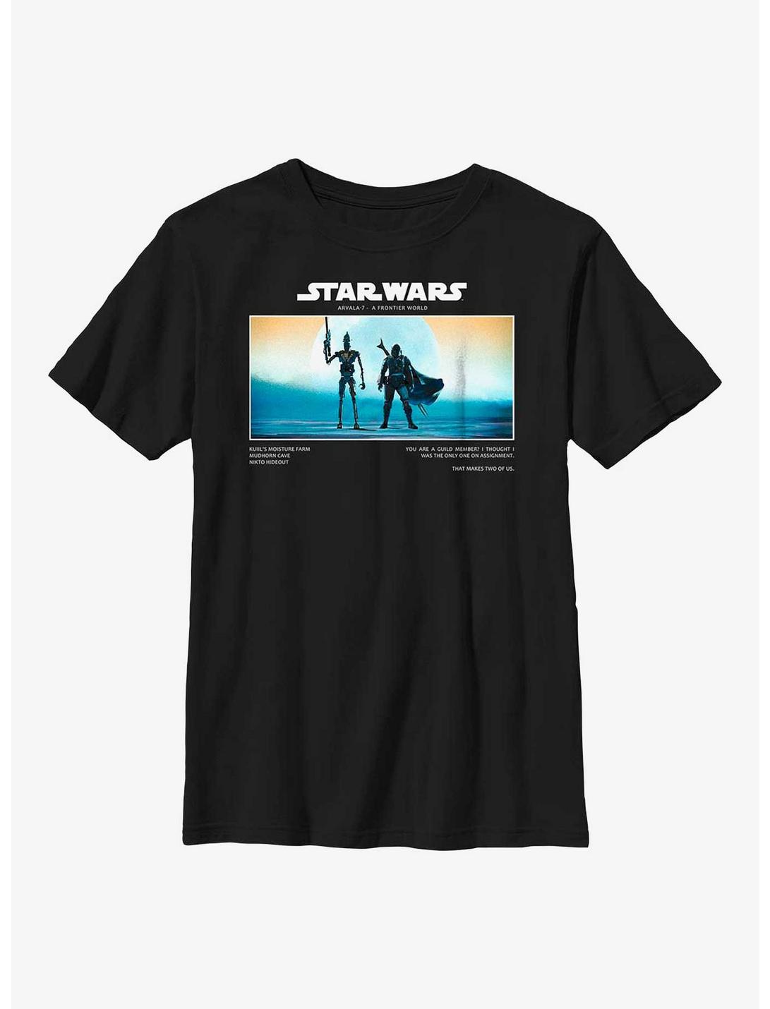 Star Wars The Mandalorian Arvala-7 It Takes Two Youth T-Shirt, BLACK, hi-res