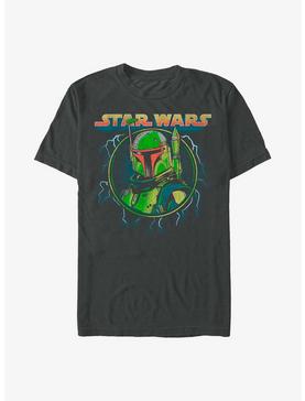 Star Wars Boba Fett Lightning Portrait T-Shirt, , hi-res
