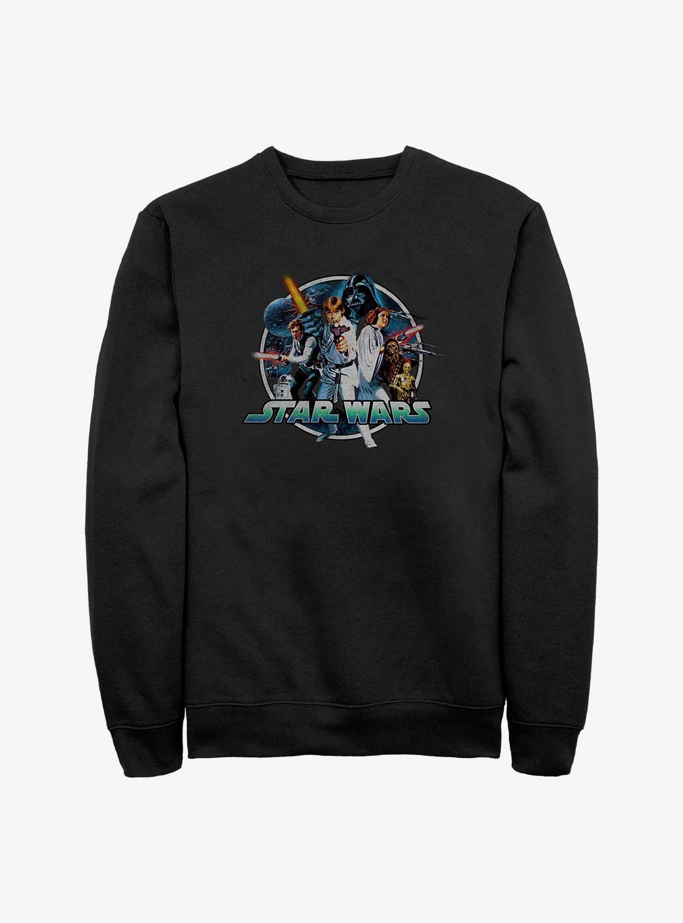 Star Wars A New Hope Classic Group Sweatshirt, BLACK, hi-res