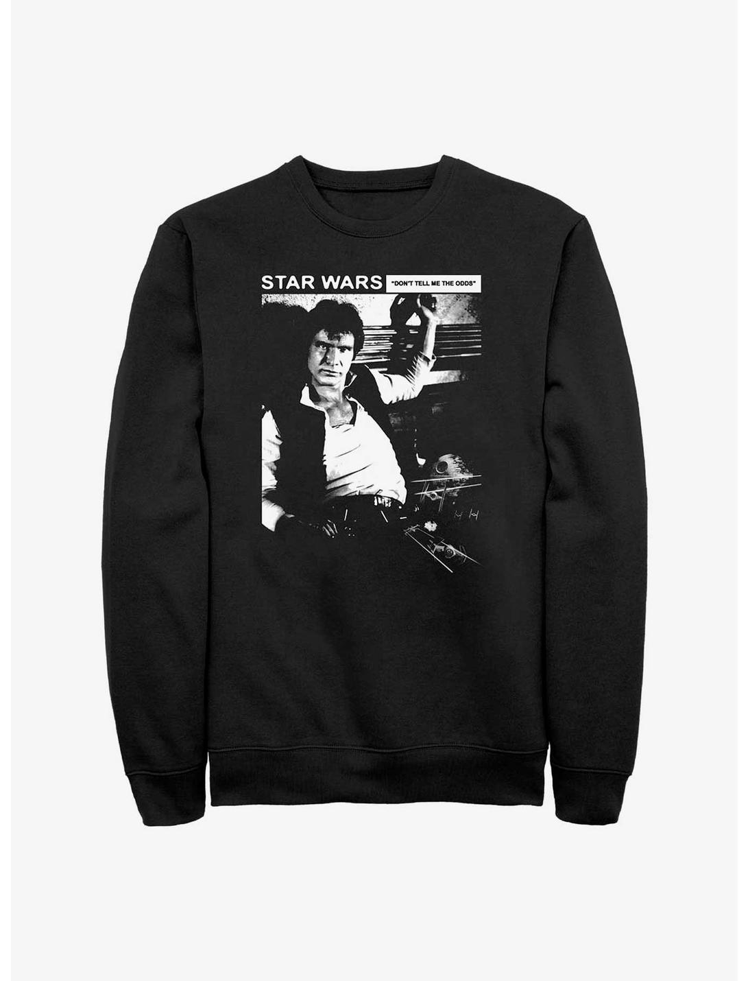 Star Wars Don't Tell Me The Odds Han Solo Sweatshirt, BLACK, hi-res
