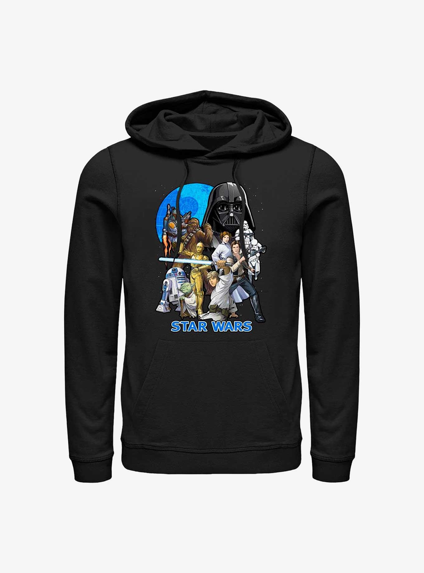 Star Wars Illustrated Poster Hoodie, BLACK, hi-res