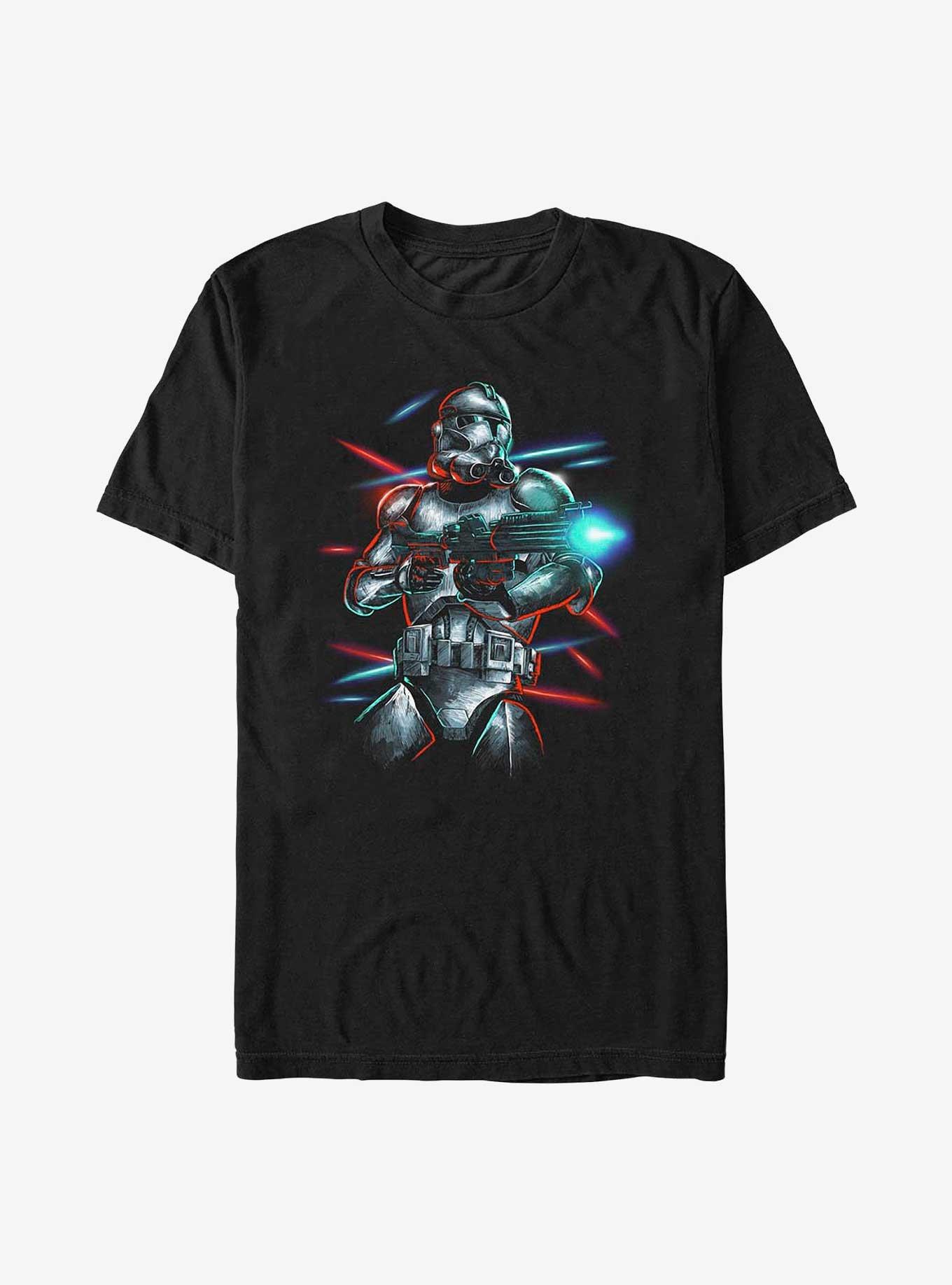 Star Wars Clone Trooper Laser T-Shirt, BLACK, hi-res
