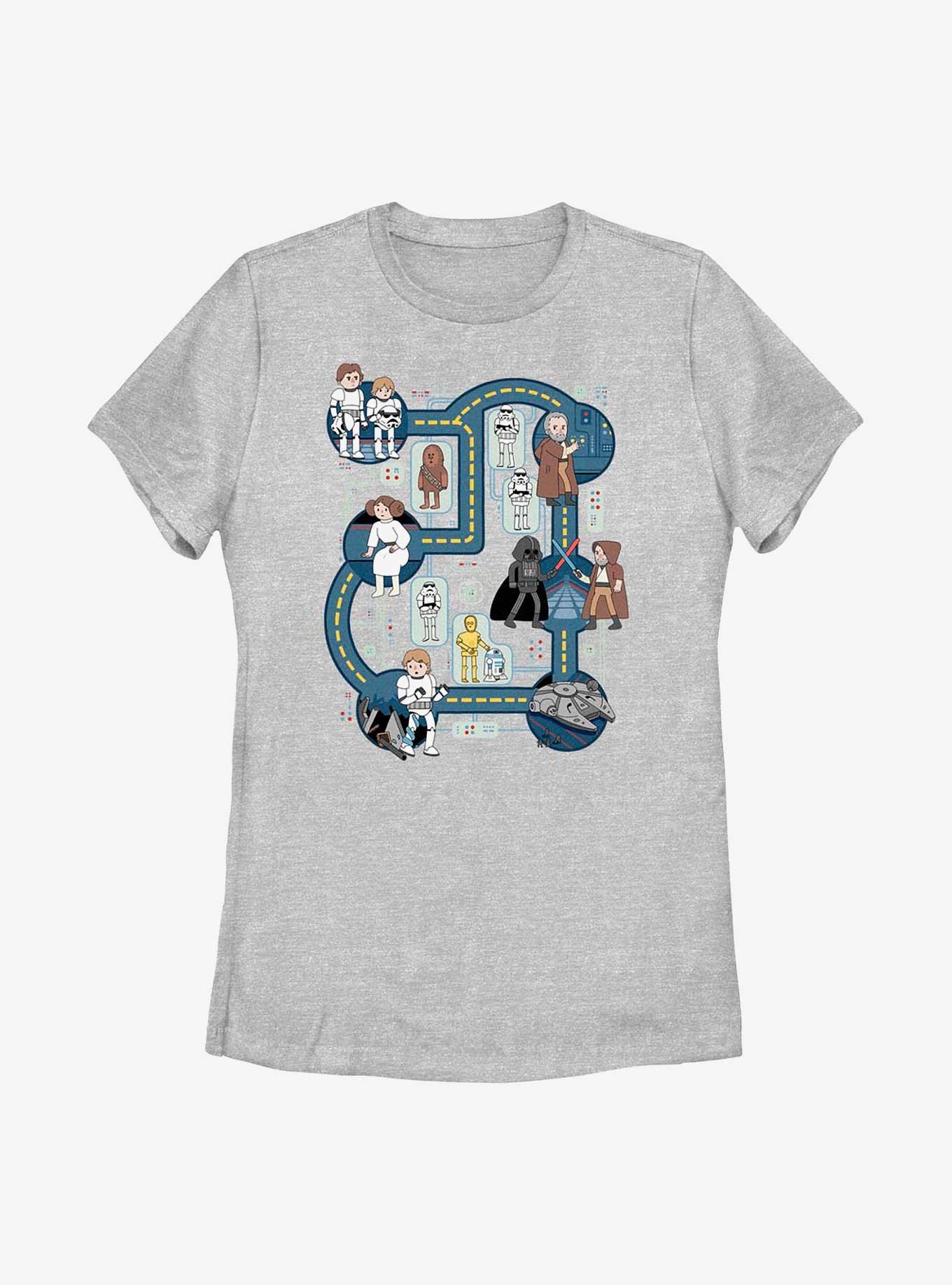 Star Wars Battle Plan Womens T-Shirt, ATH HTR, hi-res