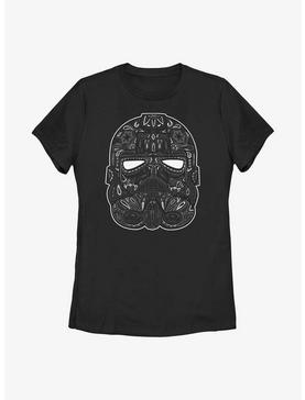 Star Wars Tattoo Art Stromtrooper Helmet Womens T-Shirt, , hi-res