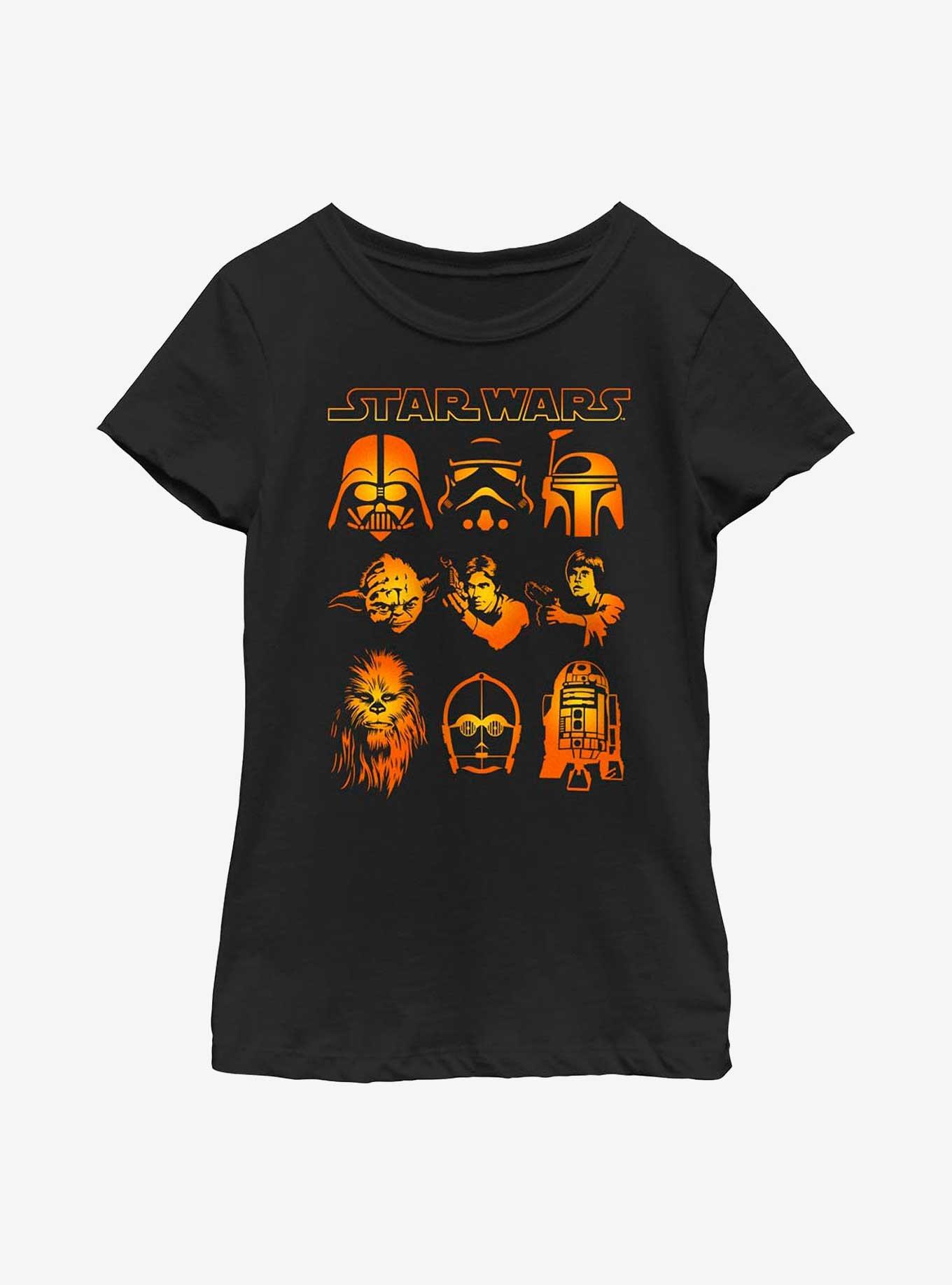 Star Wars Halloween Heads Youth Girls T-Shirt, , hi-res