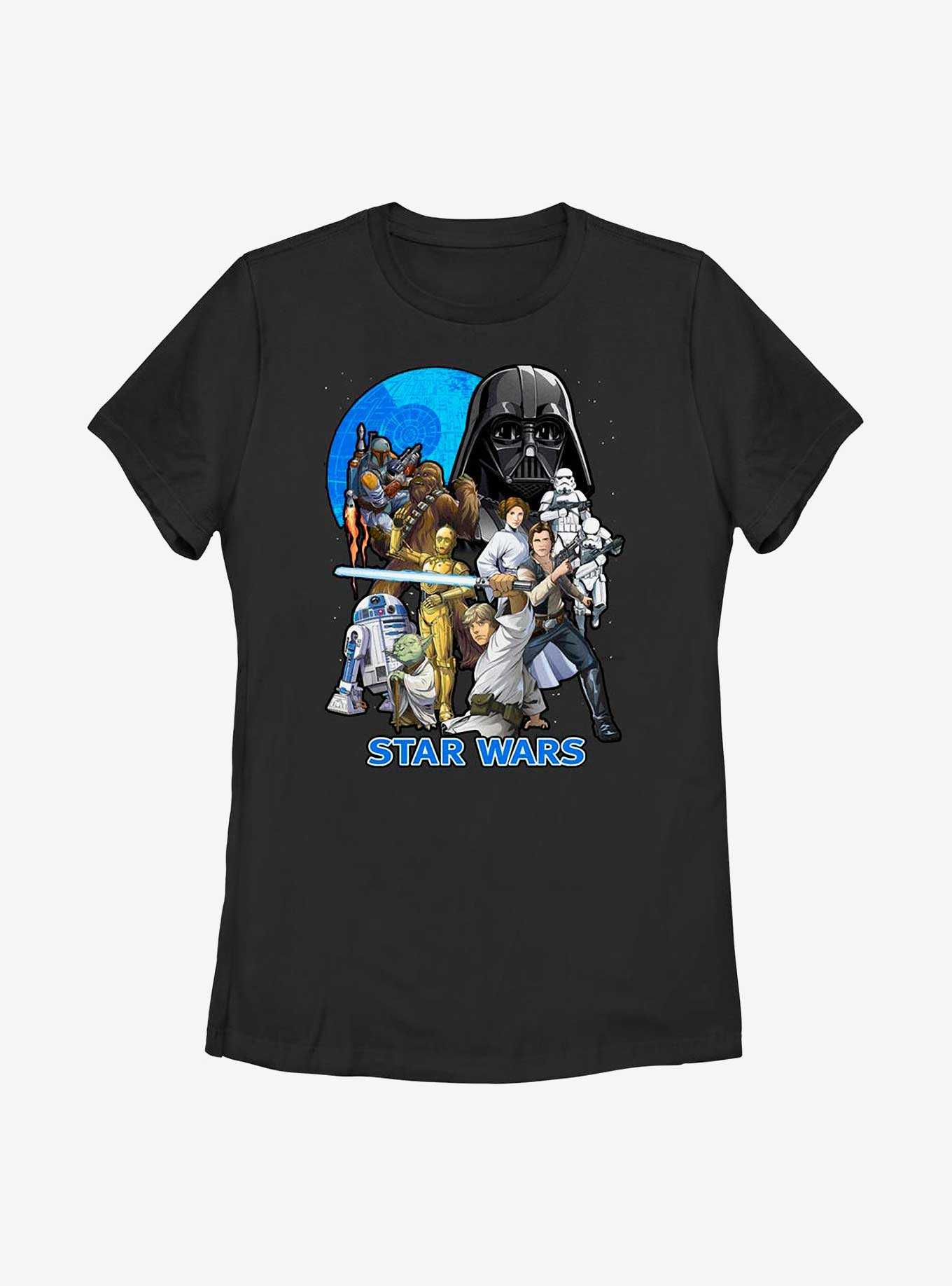 Star Wars Illustrated Poster Womens T-Shirt, , hi-res