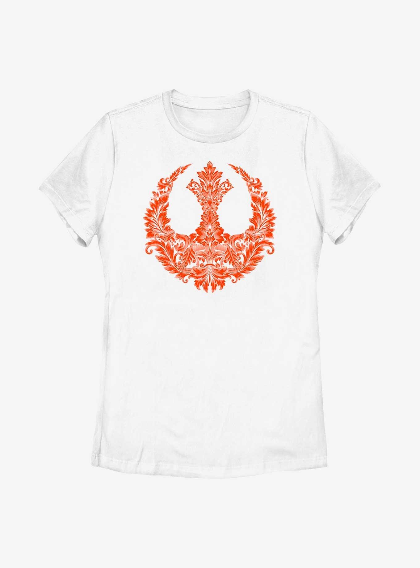 Star Wars Rebel Floral Symbol Womens T-Shirt, , hi-res