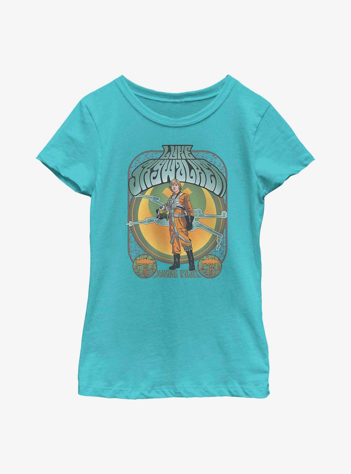 Star Wars Luke Skywalker X-Wing Pilot Groovy Youth Girls T-Shirt, , hi-res