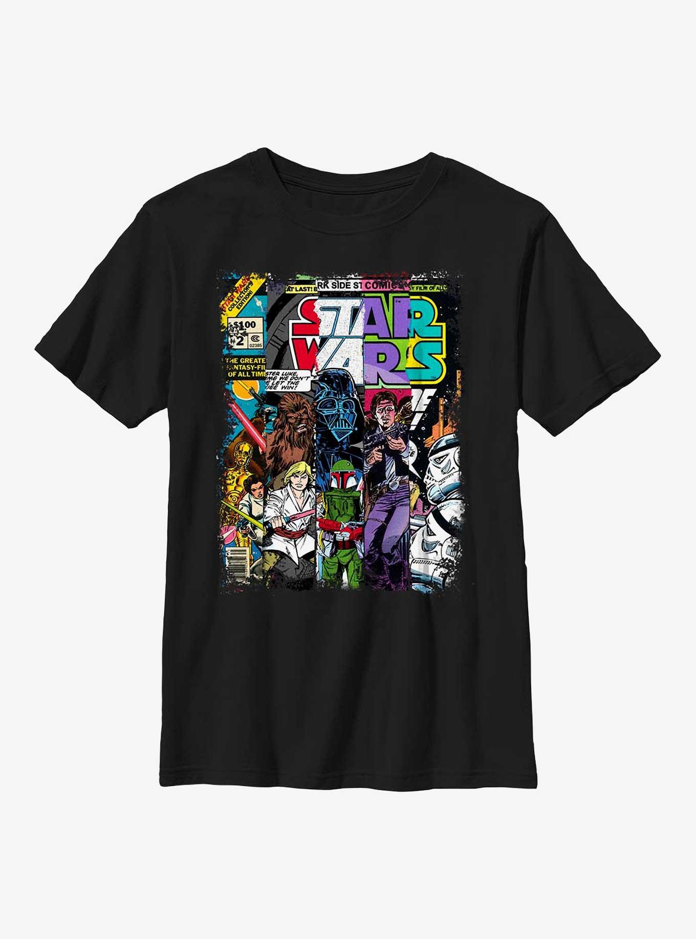 Star Wars Classic Comic Cover Strips Youth T-Shirt, , hi-res